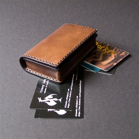 genuine leather business card holder.